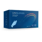 Перчатки медицинские нитриловые Unigloves, голубые, неопудренные, размер L, 100 шт. / 50 пар