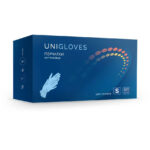 Перчатки медицинские нитриловые Unigloves, голубые, неопудренные, размер S, 100 шт. / 50 пар